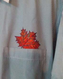 hand painted maple leaf