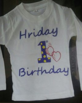 Hriday 1st Birthday Tshirt