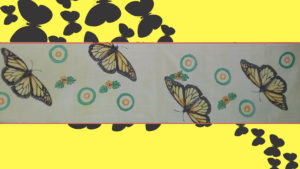 Silk butterfly stole