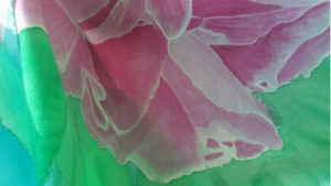 Silk Peony scarf