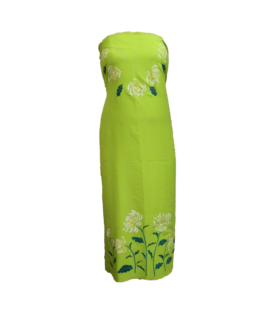 Fabric painted green kurthi material