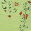 Yellow kurthi material with hand painted vector designs