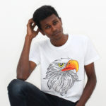 Tshirt eagle hand painted bust caleb