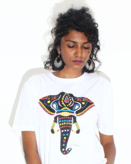 Hand painted elephant tshirt