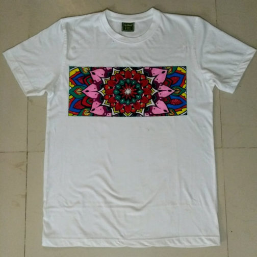 Hand painted Mandala T shirt 1