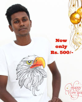 hand painted new year eagle tshirt