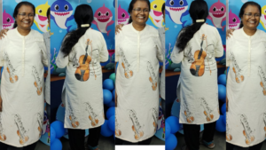 Hand painted kurtha