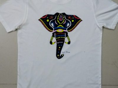 Indian design elephant T shirt