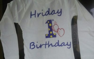 T shirt for first birthday