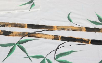Bamboo painting on kurthi