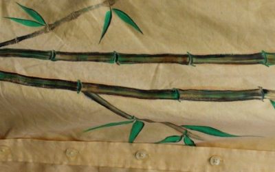 rose bud motif on tusar saree